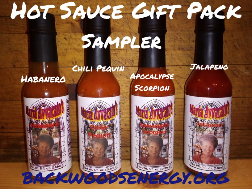 Maria Avvacatos Hot Sauce sampler gift set