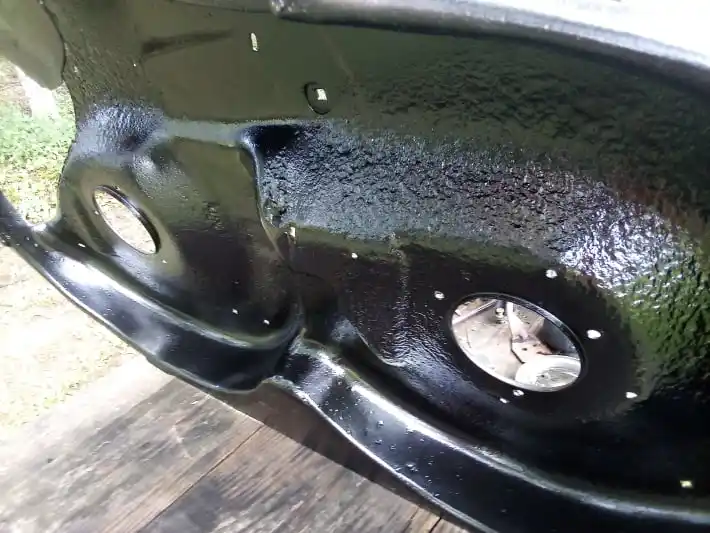 cleaning mower deck & painting